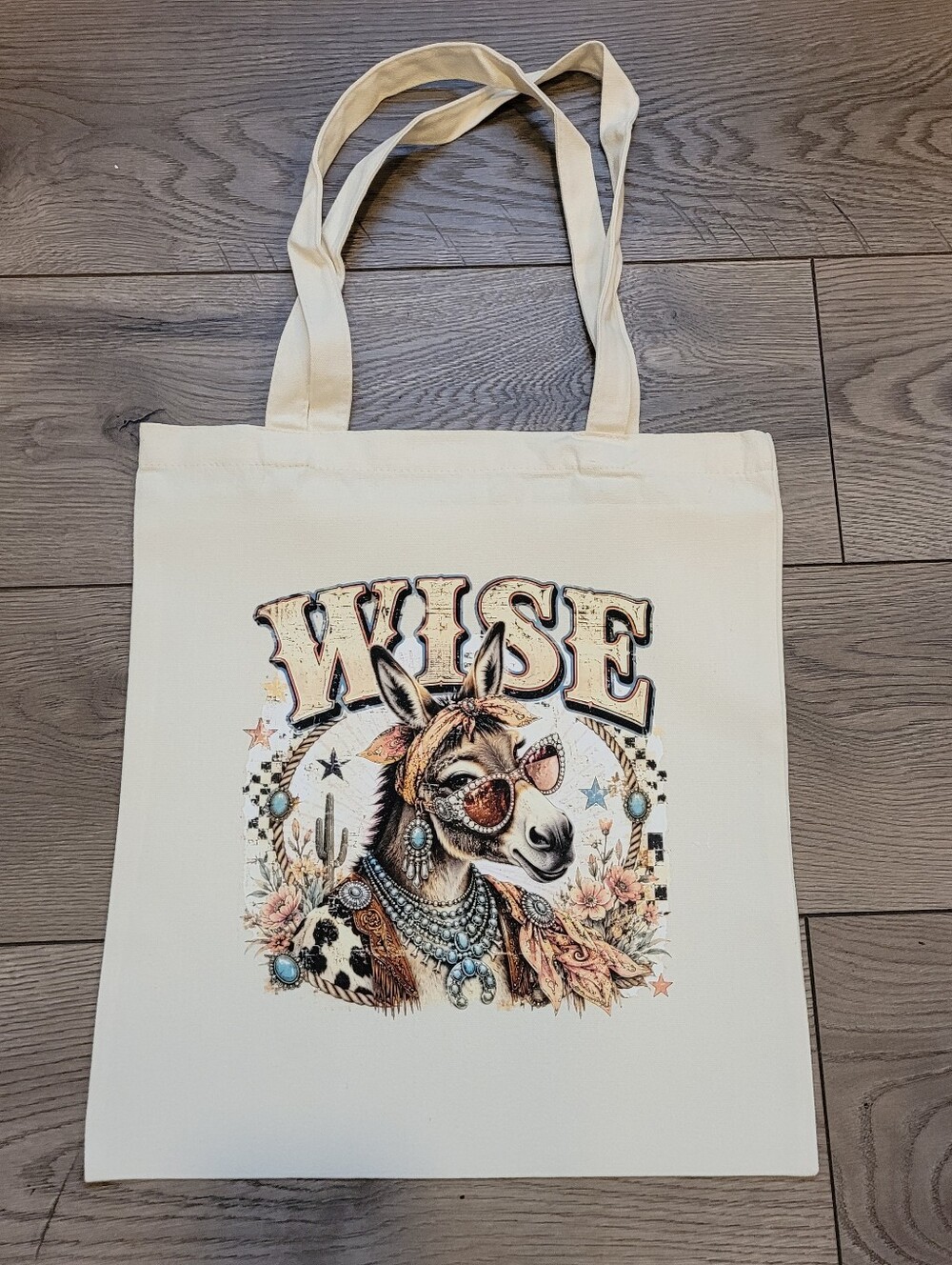 Custom Wise A*s Canvas Tote Bag Funny Graphic